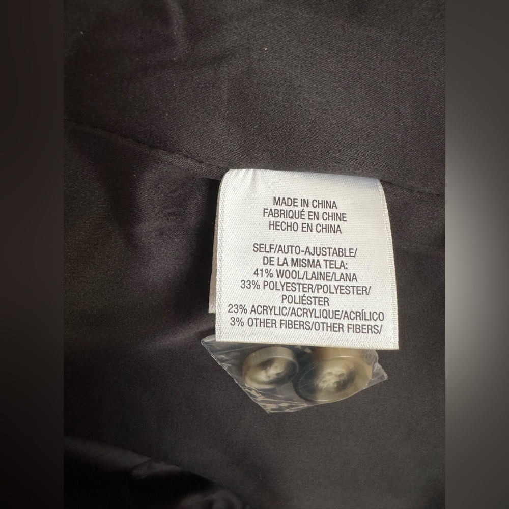 NWT* Favorite Daughter the City Tweed Coat Black/Multi, Size Large - Picture 7 of 7